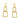Push Back Stud Earring - Brass - 316 Stainless Steel Stud - 18K Real Gold Plating - 11.5gr - MJ104052 - MinjuanRong