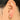 Huggie Hoop Wire Earring - Brass - Cubic Zircon - 18K Real Gold Plating - 4.3gr - MJ101696 - MinjuanRong
