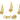 Push Back Stud Earring - Brass - 925 Silver Stud - 18K Real Gold Plating - 10.1gr - MJ103004 - MinjuanRong