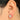 Push Back Stud Earring - Brass - 18K Real Gold Plating - Deep Violet(CZ-08) - white (CZ-21) - 4gr - MJ101727 - MinjuanRong