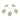 Push Back Stud Earring - Brass - Cubic Zircon - Imitation Silver Stud - Sea Shell - 18K Real White Gold Plating - 3.2gr - MJ103117 - MinjuanRong