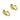 English Lock Earring - Brass - Zircon - 18k Real Gold Plating - 4.4gr - MJ201873 - MinjuanRong