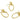 Push Back Stud Earring - Brass - 316 stainless steel stud - 18K Real Gold Plating - 5.9gr - MJ101326 - MinjuanRong