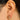 Huggie Hoop Wire Earring - Brass - Zircon - Brass Stud - 18K Real Gold Plated Brass - 4.5gr. - MJ200293 - MinjuanRong
