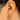 Huggie Hoop Wire Earring - brass - zircon - brass Stud - 18K Real Gold Plated Brass - 4gr - MJ200852 - MinjuanRong