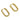 Huggie Hoop Wire Earring - Brass - 18k Real Gold Plating - 5.7gr - MJ201744 - MinjuanRong