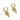 Huggie Hoop Wire Earring - brass - cubic zircon - 18k Real Gold Plating - 5.97gr - MJ200838 - MinjuanRong