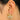 Push Back Stud Earring - Brass - Imitation Silver Stud - Cubic Zircon - Crystal - 18K Real Gold Plating - 8.7gr - MJ103128 - MinjuanRong