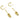 Push Back Stud Earring - brass - brass stud  - 18k Real Gold Plating - 12.3gr - MJ200895 - MinjuanRong