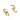 Push Back Stud Earring - BRASS - 316 Surgical Stainless Steel - 18k Real Gold Plating - 6.7gr - MJ200801 - MinjuanRong
