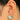 Push Back Stud Earring - Brass - Imitation Silver Stud - Sea Shell - 18K Real White Gold Plating - 7.3gr - MJ103120 - MinjuanRong