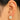 Push Back Stud Earring - Brass - Imitation Silver Stud - Sea Shell - 18K Real Gold Plating - 3.3gr - MJ103118 - MinjuanRong