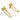 Push Back Stud Earring - Brass - Brass Studzircon - 18k Real Gold Plating - 6.62gr - MJ200903 - MinjuanRong
