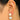 Push Back Stud Earring - Brass - Enamel - Imitation Pearls - 18K Real Gold Plating - 3.6gr - MJ103153 - MinjuanRong