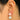 Push Back Stud Earring - Brass - Enamel - Imitation Pearls - 18K Real Gold Plating - 3.8gr - MJ103154 - MinjuanRong