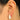 Push Back Stud Earring - Brass - Imitation Silver Stud - Enamel - 18K Real Gold Plating - 4.3gr - MJ103129 - MinjuanRong