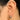 Huggie Hoop Wire Earring - Brass -Zircon - 18k Real Gold Plating - 4.5gr - MJ201870 - MinjuanRong