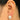 Push Back Stud Earring - Brass - Enamel - 18K Real Gold Plating - 4.2gr - MJ103150 - MinjuanRong