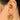 Push Back Stud Earring - brass - steel stud - 18k Real Gold Plating - 6.68gr - MJ200810 - MinjuanRong