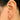 Push Back Stud Earring - BRASS - 316 Stainless Steelstud - 18k Real Gold Plating - 3.35gr - MJ201110 - MinjuanRong