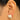 Push Back Stud Earring - Brass -  Imitation Silver Stud -  Enamel - 18K Real Gold Plating - 3.9gr - MJ103141 - MinjuanRong