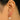 Push Back Stud Earring - Brass - Imitation Silver Stud - Enamel - 18K Real Gold Plating - 6gr - MJ103134 - MinjuanRong