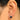 Push Back Stud Earring - Brass - Zircon  -  Glass - Silver-plated cupronickel - 18k Real Gold Plating - 3.7gr - MJ102144 - MinjuanRong