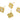 Push Back Stud Earring - Brass -  Imitation Silver Stud - Sea Shell - 18K Real Gold Plating - 1.7gr - MJ102880 - MinjuanRong