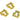 Clip Earring - Stainless Steel - Gold Tone Vacuum  Plating - 6.1gr. - MJ101150 - MinjuanRong