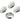 Push Back Stud Earring - Brass - 316 Stainless Steel Stud - 18K Real White Gold Plating - 8.6gr - MJ103940 - MinjuanRong