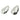 Push Back Stud Earring - Brass - 316 Stainless Steel Stud - 18K Real White Gold Plating - 11.5gr - MJ103936 - MinjuanRong