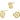 Push Back Stud Earring - Brass - 316 Stainless Steel Stud - 18k Real Gold Plating - 2.7gr - MJ101801 - MinjuanRong