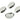 Push Back Stud Earring - Brass - 316 Stainless Steel Stud - 18K Real White Gold Plating - 9.8gr - MJ103920 - MinjuanRong
