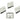 Push Back Stud Earring - Brass - 316 Stainless Steel Stud - 18K Real White Gold Plating - 18.2gr - MJ103926 - MinjuanRong