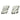 Push Back Stud Earring - Brass - 316 Stainless Steel Stud - 18K Real White Gold Plating - 17.9gr - MJ103912 - MinjuanRong