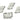 Push Back Stud Earring - Brass - 316 Stainless Steel Stud - 18K Real White Gold Plating - 17.9gr - MJ103912 - MinjuanRong