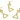 Push Back Stud Earring - Brass - 316 stainless steel stud - 18k Real Gold Plating - 7.4gr - MJ102071 - MinjuanRong