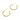 Push Back Stud Earring - BRASS - Stainless Steel - 18k Real Gold Plating - 4.88gr - MJ200820 - MinjuanRong