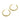 Push Back Stud Earring - Brass - Silver-plated cupronickel - 18k Real Gold Plating - 6.59gr - MJ200968 - MinjuanRong