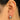 Push Back Stud Earring - Brass  - Brass stud - 18k real white gold plating - 2.4gr - MJ103180 - MinjuanRong