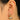 Push Back Stud Earring - Brass - Zircon - Brass stud - 18k real gold plating - 4.7gr - MJ103181 - MinjuanRong
