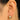 Push Back Stud Earring - Brass - Brass stud - 18k real gold plating - 4gr - MJ103187 - MinjuanRong