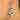 Push Back Stud Earring - Brass - 316stainless steel stud - 18k real white gold plating - 20.2gr - MJ103174 - MinjuanRong