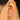 Push Back Stud Earring - Brass -  Cubic Zircon - 316 stainless steel stud - 18K Real Gold Plating - 0.6gr - MJ103168 - MinjuanRong