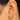 Push Back Stud Earring - Brass - Cubic Zircon - 316 stainless steel stud - 18K Real Gold Plating - 0.8gr - MJ103167 - MinjuanRong