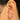 Push Back Stud Earring - Brass - Cubic Zircon - 316 stainless steel stud - 18K Real Gold Plating -1.3gr - MJ103169 - MinjuanRong