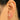 Push Back Stud Earring - Brass -  Cubic Zircon - 316 stainless steel stud - 18K Real Gold Plating - 0.5gr - MJ103166 - MinjuanRong