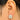 Push Back Stud Earring -Brass - 316 Stainless Steel Stud - 18k real white gold plated brass - 4.3gr - MJ102092 - MinjuanRong