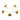 Push Back Stud Earring - brass - Cubic zircon - 18k Real Gold Plating - 3.6gr - MJ200646 - MinjuanRong