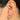 Push Back Stud Earring - Brass - Cubic Zircon - 316 Stainless Steel Stud - 18K Real Gold Plating - d-peridot (CZ-16) - White(CZ-21) - 4.2gr - MJ101720 - MinjuanRong